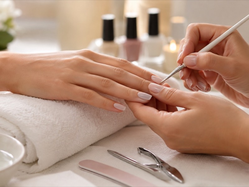 Manicure treatment at Studio M
